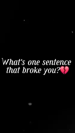 one sentence 
