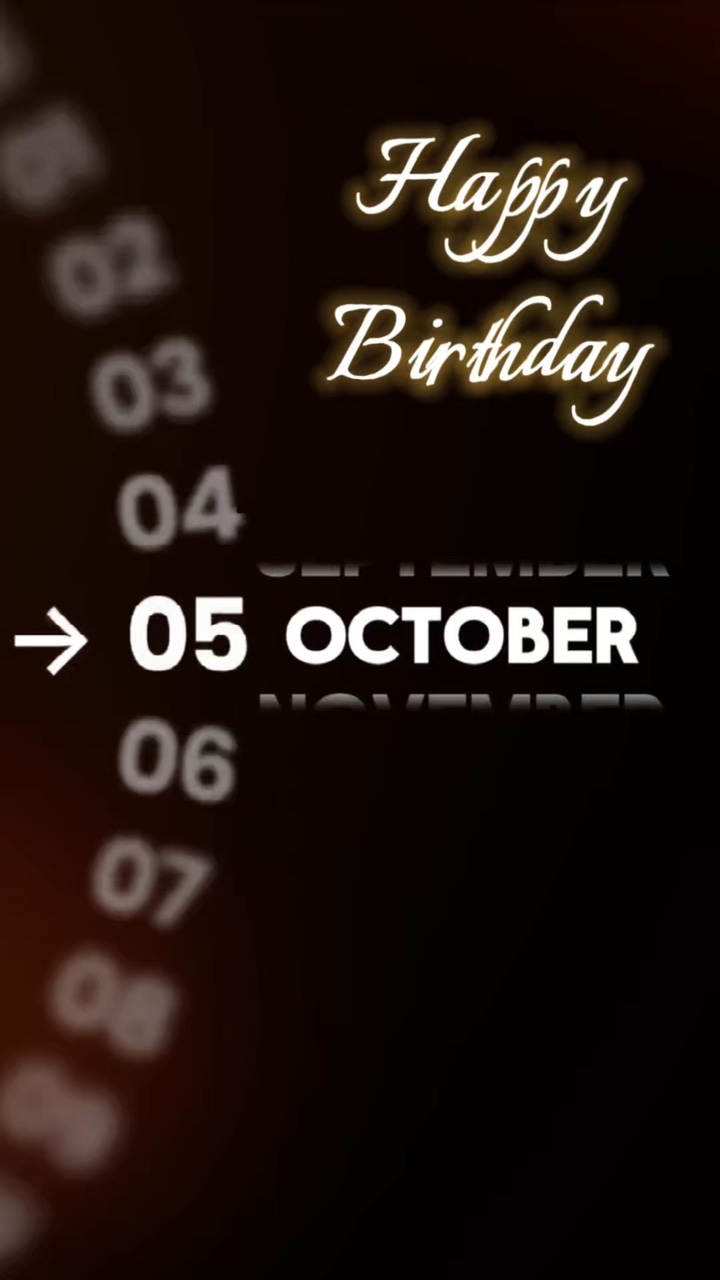 HBD 5 OCTOBRE