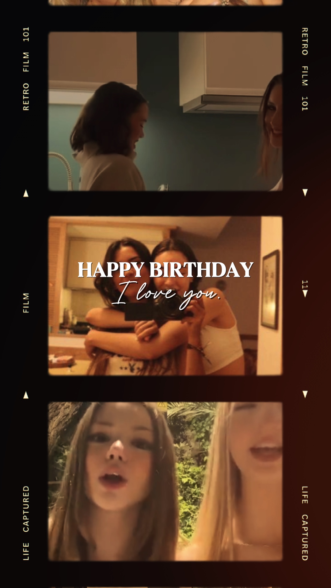 birthday filmscroll 
