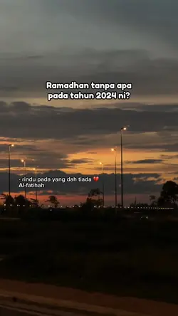 Ramadhan tanpa…..😭😢