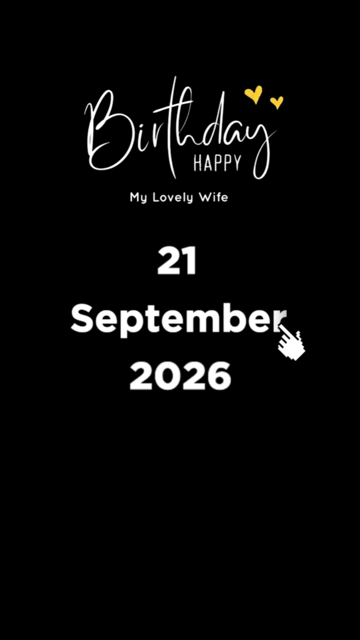 HBD WIFE 21 SEPTEMBE