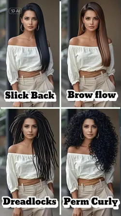 4 different hair