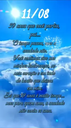 Saudades do meu pai