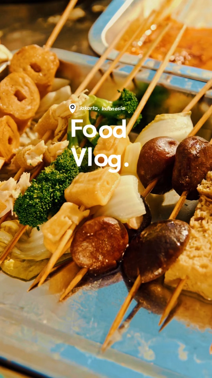 Estética do vlog de comida