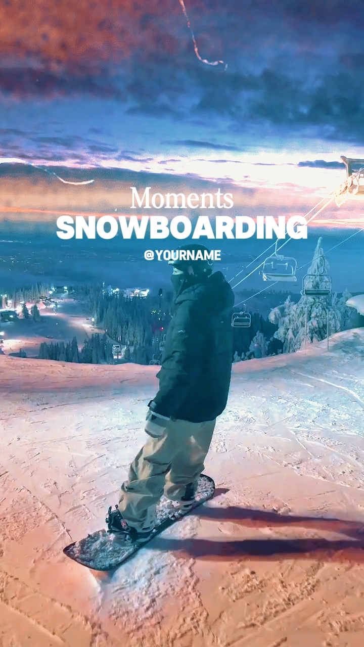 Moments de snowboard
