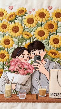 ai FABRIC SUNFLOWERS