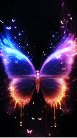 fluorescent butterfl