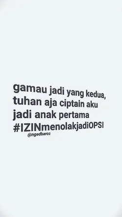 GAMAU JADI YG KEDUA