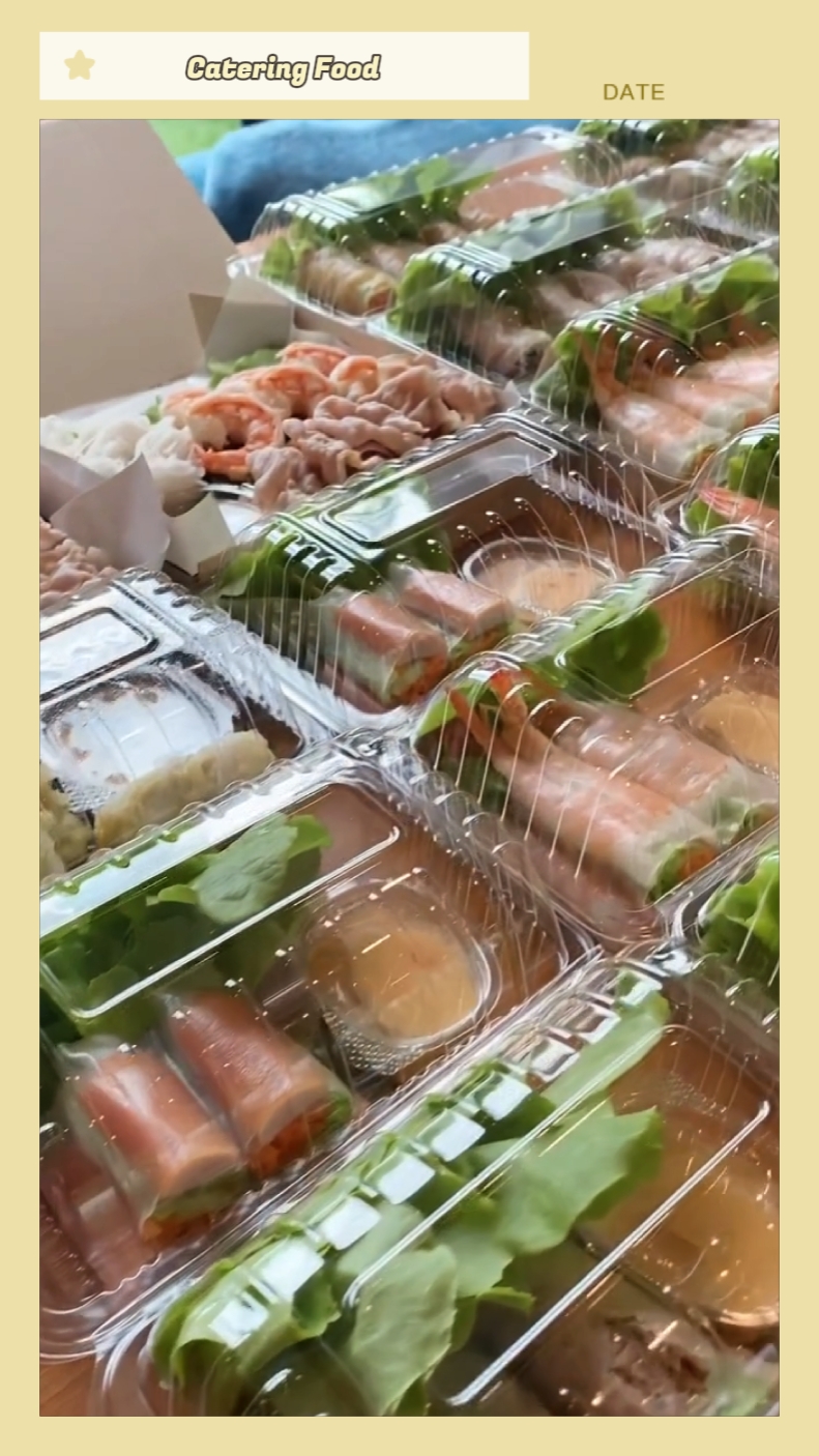 Catering food