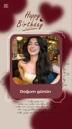 doğum günü şablonu 
