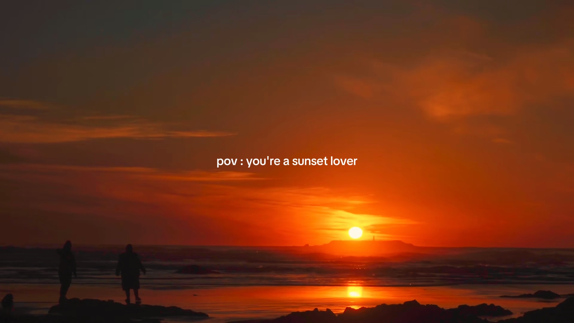 Tu es un amour du coucher du soleil