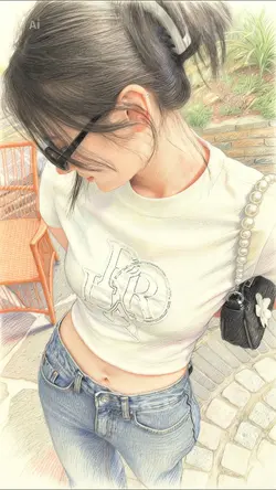 Colored pencil style