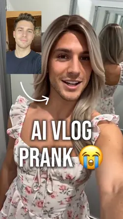 AI vlog prank 