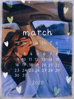 MARCH CALENDAR 2025