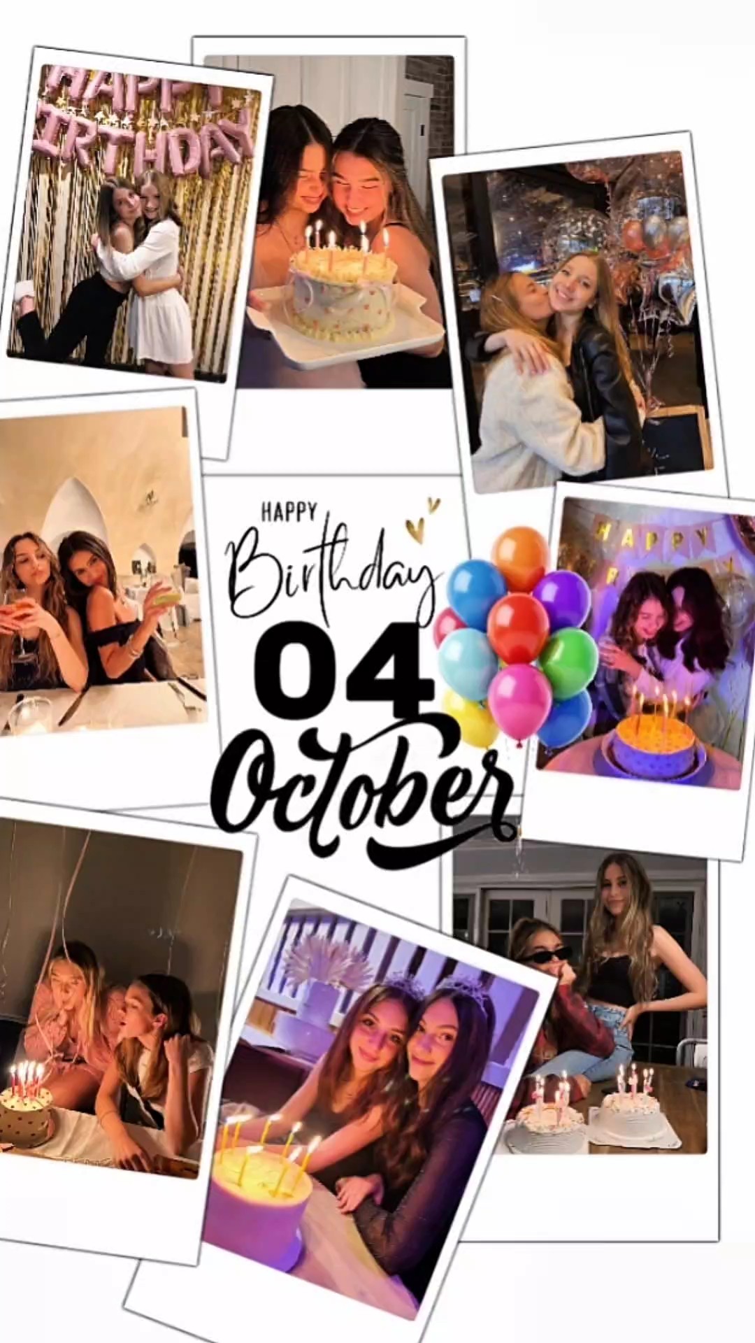 October Birthday Templates Collage - Pippit