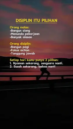 disiplin itu pilihan