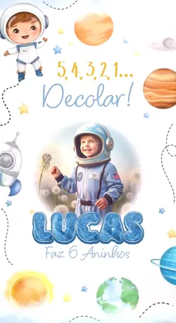 CONVITE ASTRONAUTA