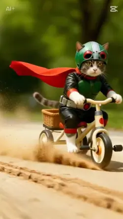 クーの日常〜仮面ライダーごっこ