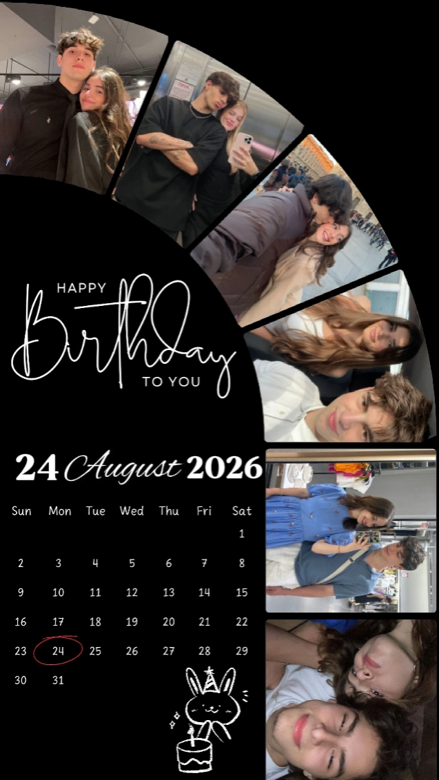 HBD AMOR 24 DE AGOSTO