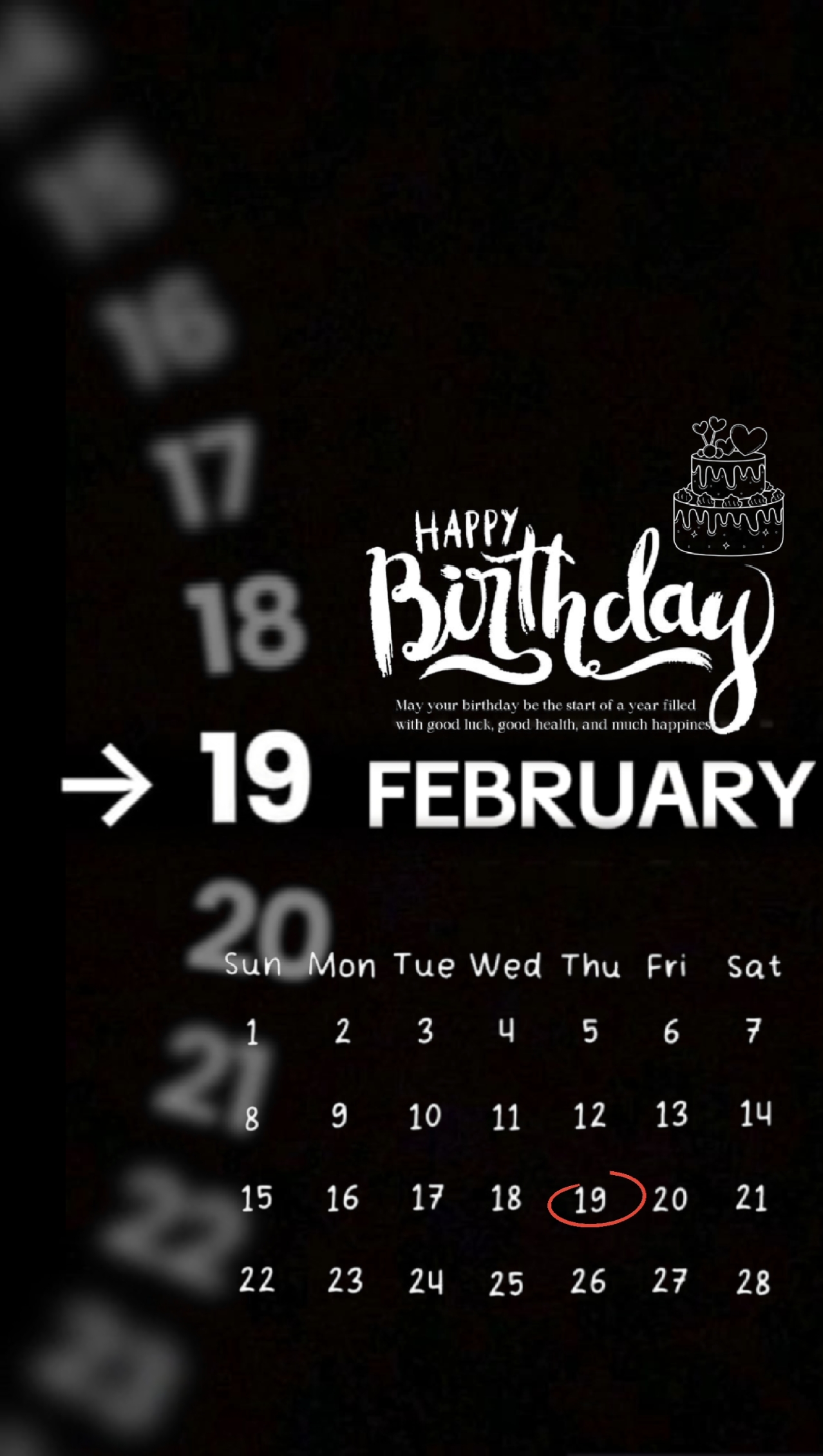 HBD 19 FEBRUARY