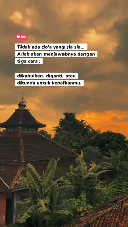 Tdk  ada doa sia-sia