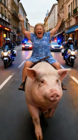 funny chased police 