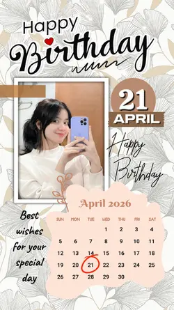 21 APRIL HBD 2026