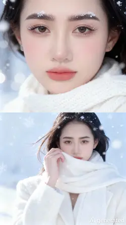 Ghép 2 ảnh tuyết 