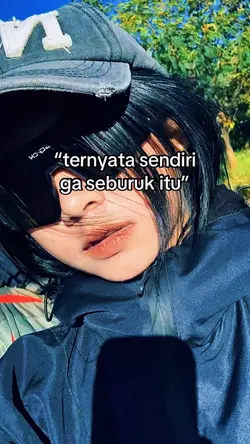 ternyata sendiri 