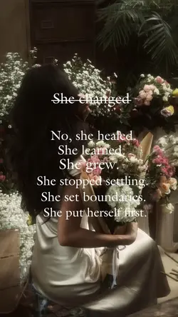 put herself first
