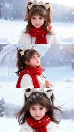 Winter Little Girl
