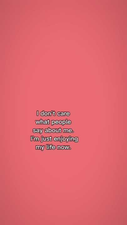 My life now