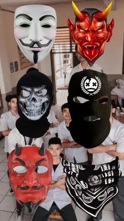 emoji topeng nya der