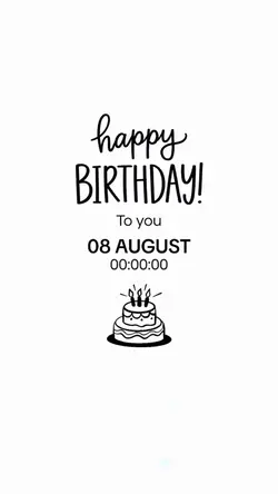 Birthday 8 August