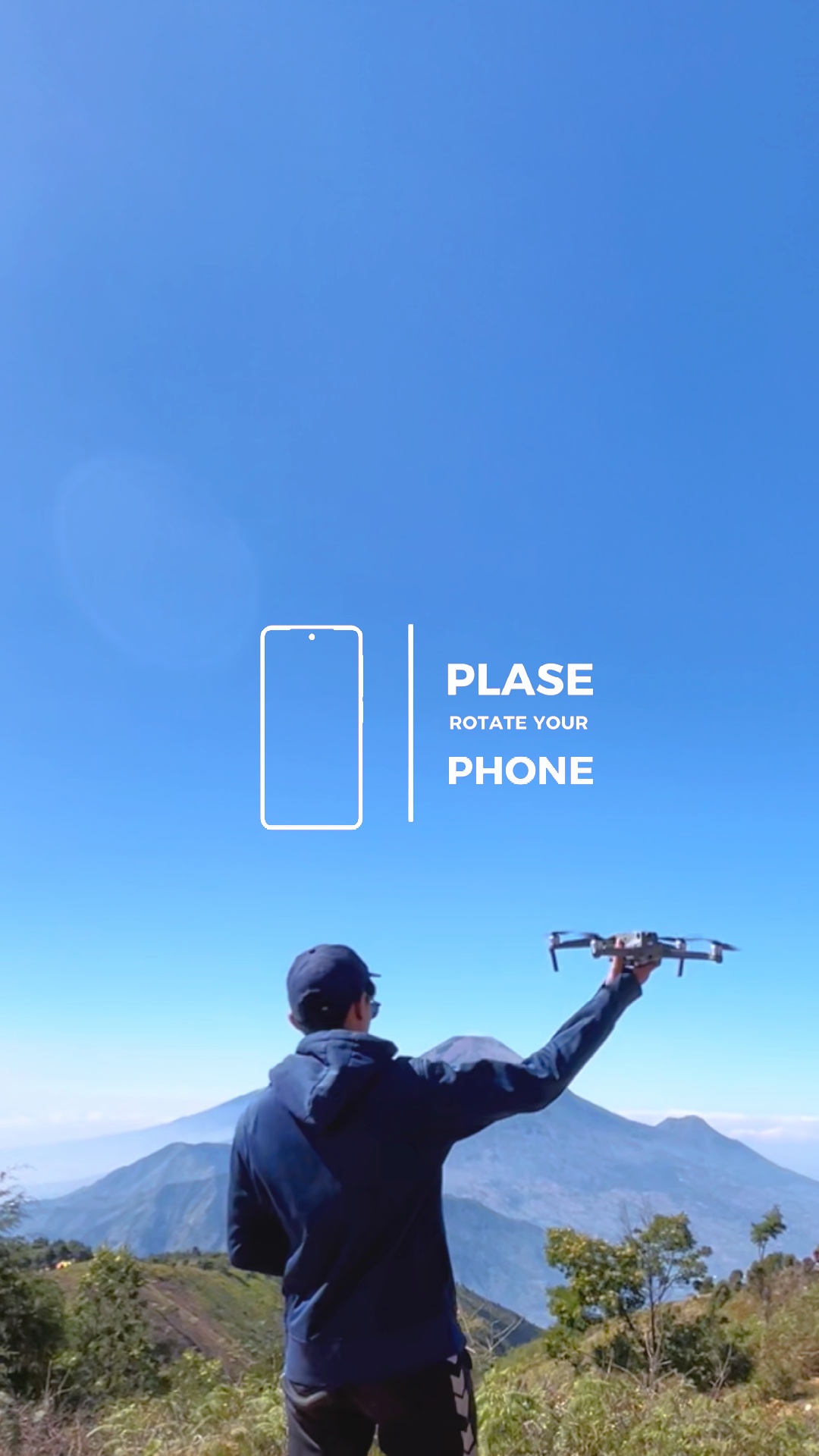 Por favor gire o telefone