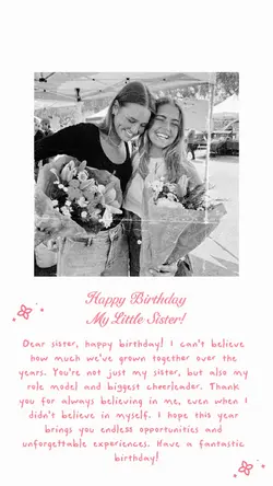 BIRTHDAY SISTER 