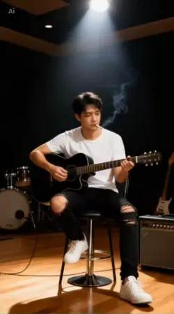 Bermain gitar
