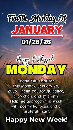 Monday, January 26