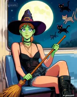 Witch Caricature 