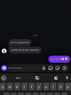oh ini pacarnya