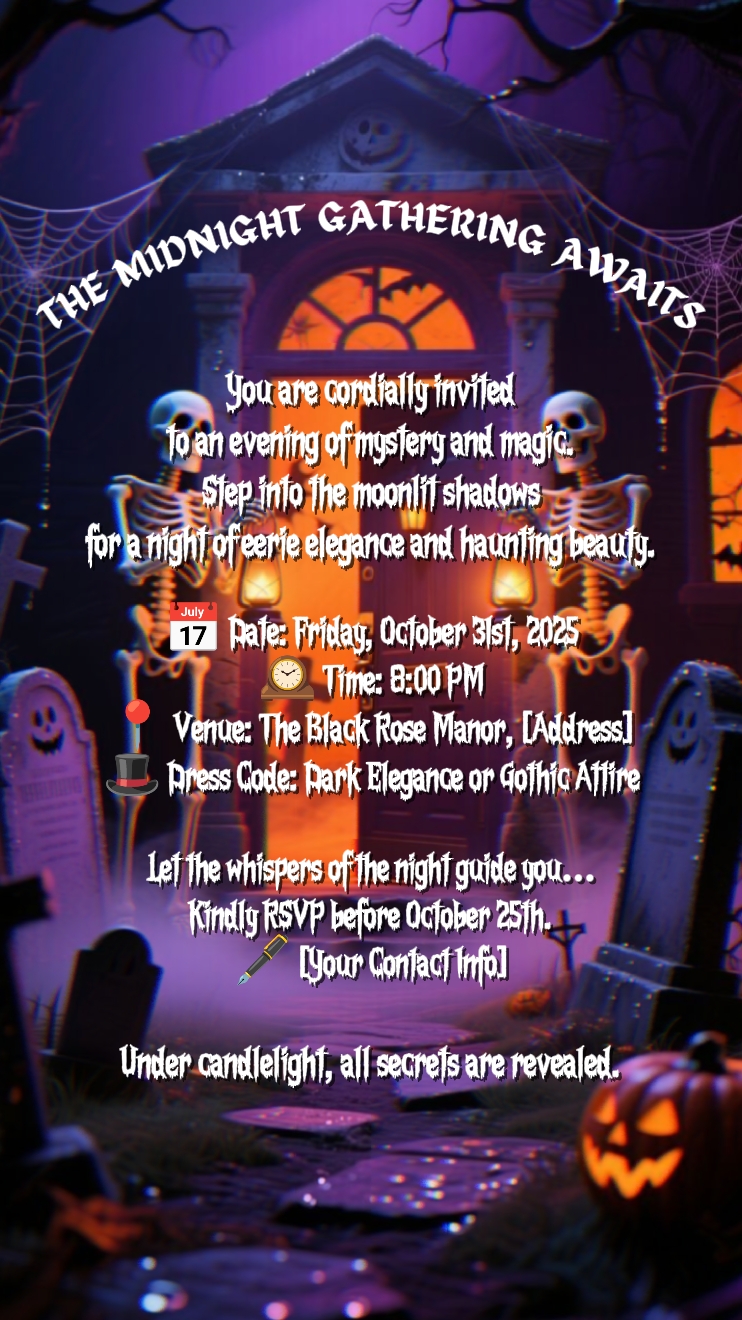 Convite de Halloween