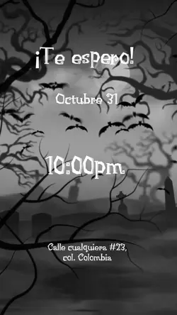 Invitación halloween