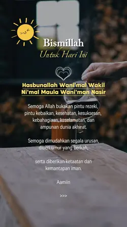 Bismillah hari ini