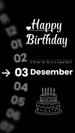 happy birthday 3dec