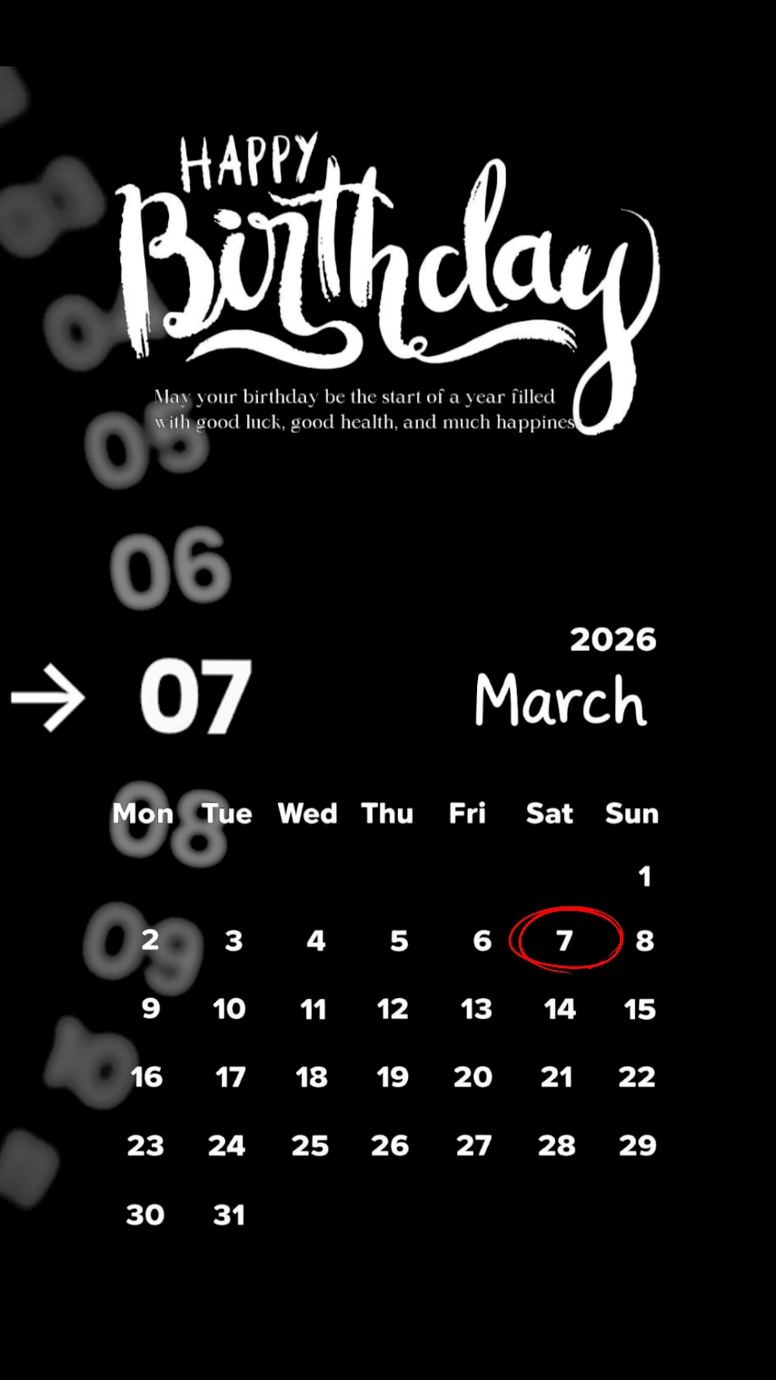 Birthday 07 March