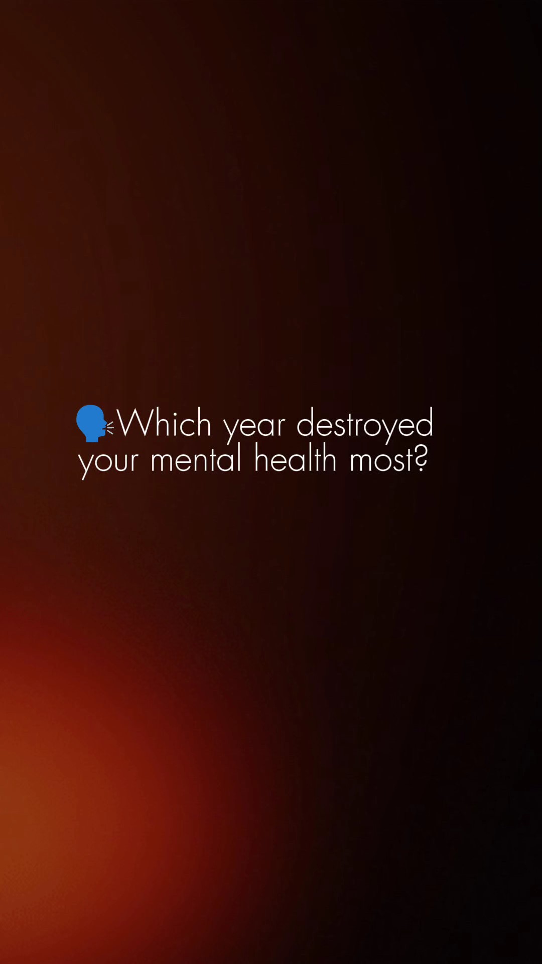 Which year are you? 