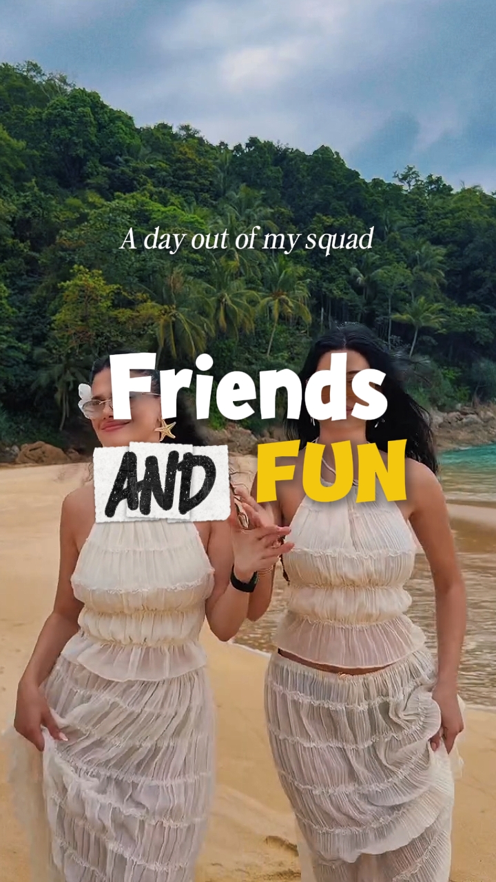 Friends happy fun