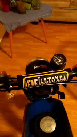 moped in Haus