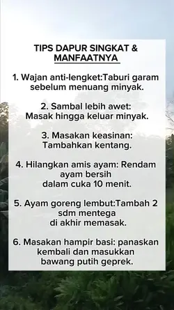 tips dan manfaat