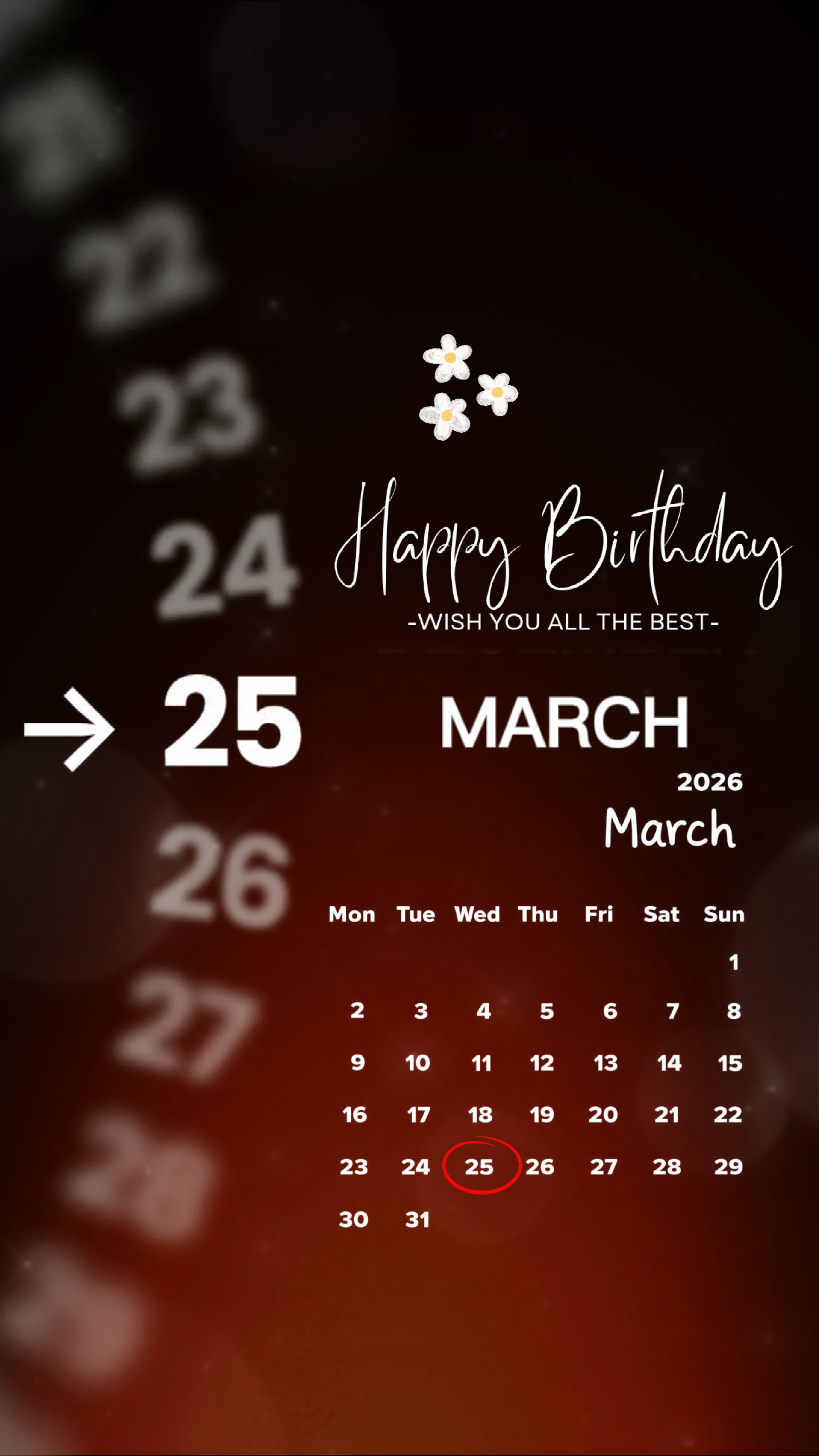 HBD 25 mars
